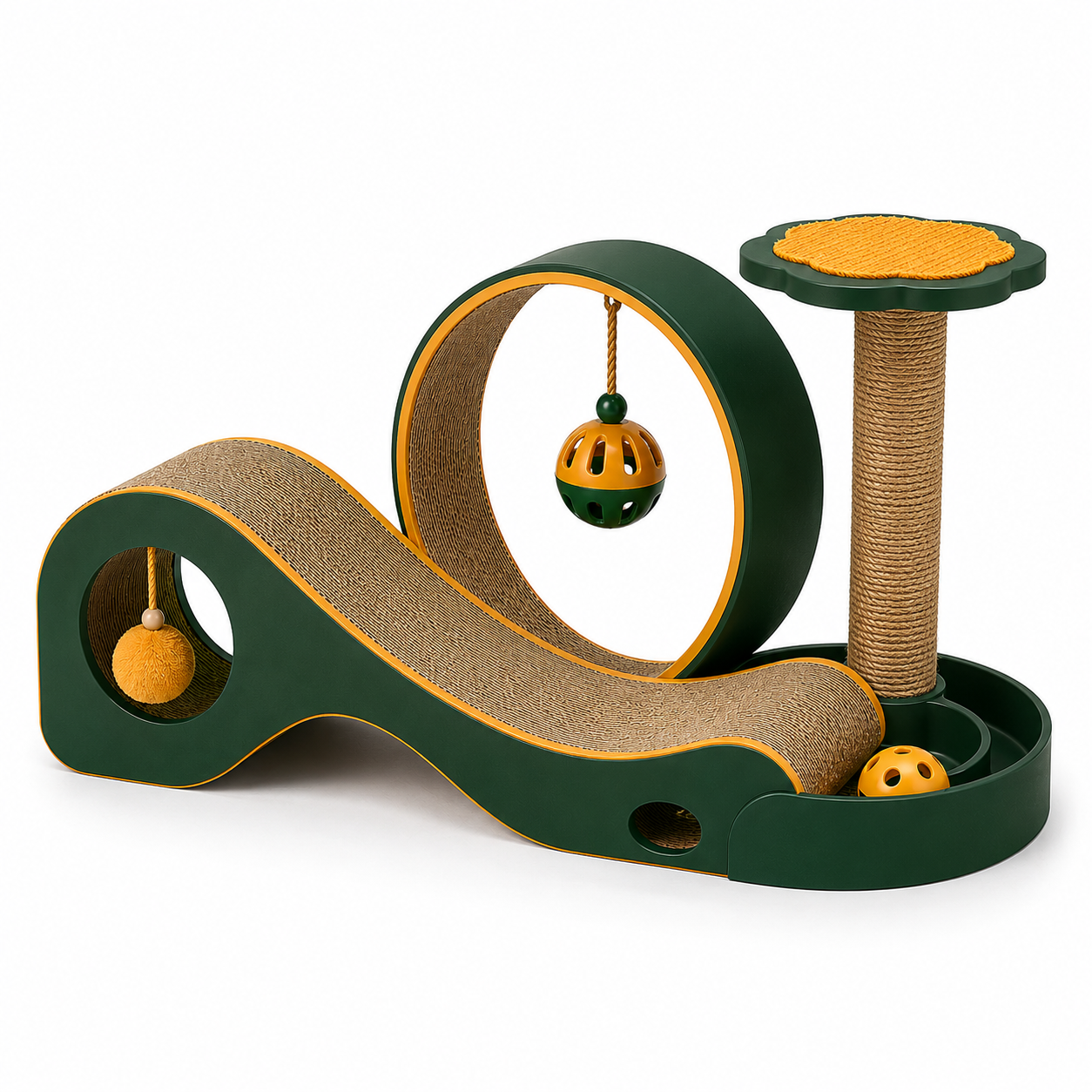 Regal Claw Trail Multi-Level Cat Scratcher & Play Centre - Image 3