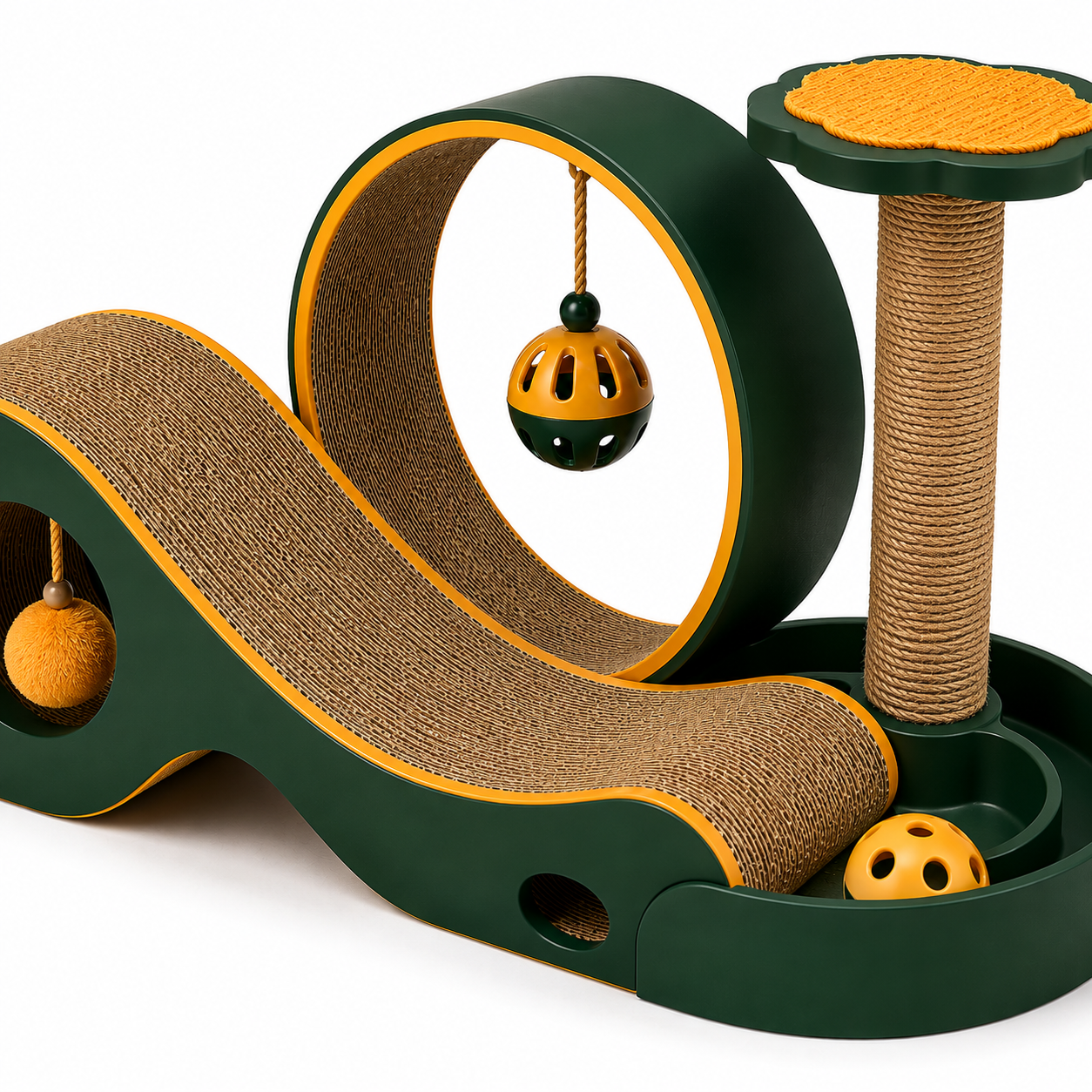 Regal Claw Trail Multi-Level Cat Scratcher & Play Centre - Image 4