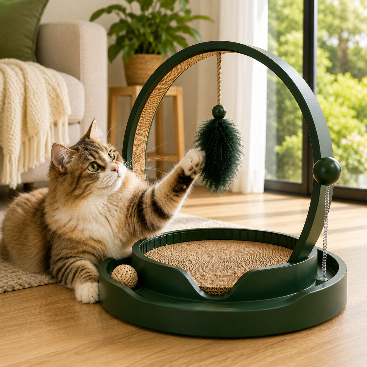 Regal Arc Play Cat Scratcher & Activity Centre - Image 5